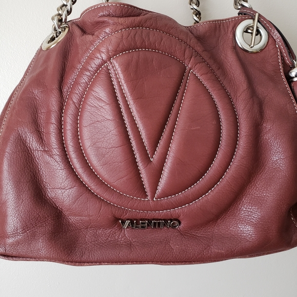 VALENTINO LUISA SAUVAGE CHAIN PURSE 🤎 - Picture 2 of 9